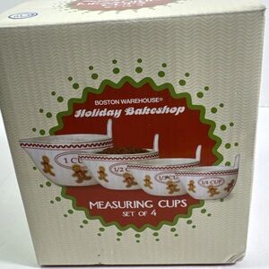 Boston Warehouse Holiday Bakeshop Measuring Cups